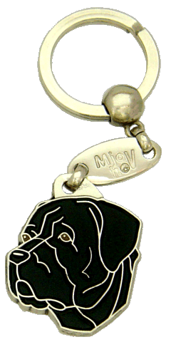 CANE CORSO BLACK <br> (keyring, engraving included)